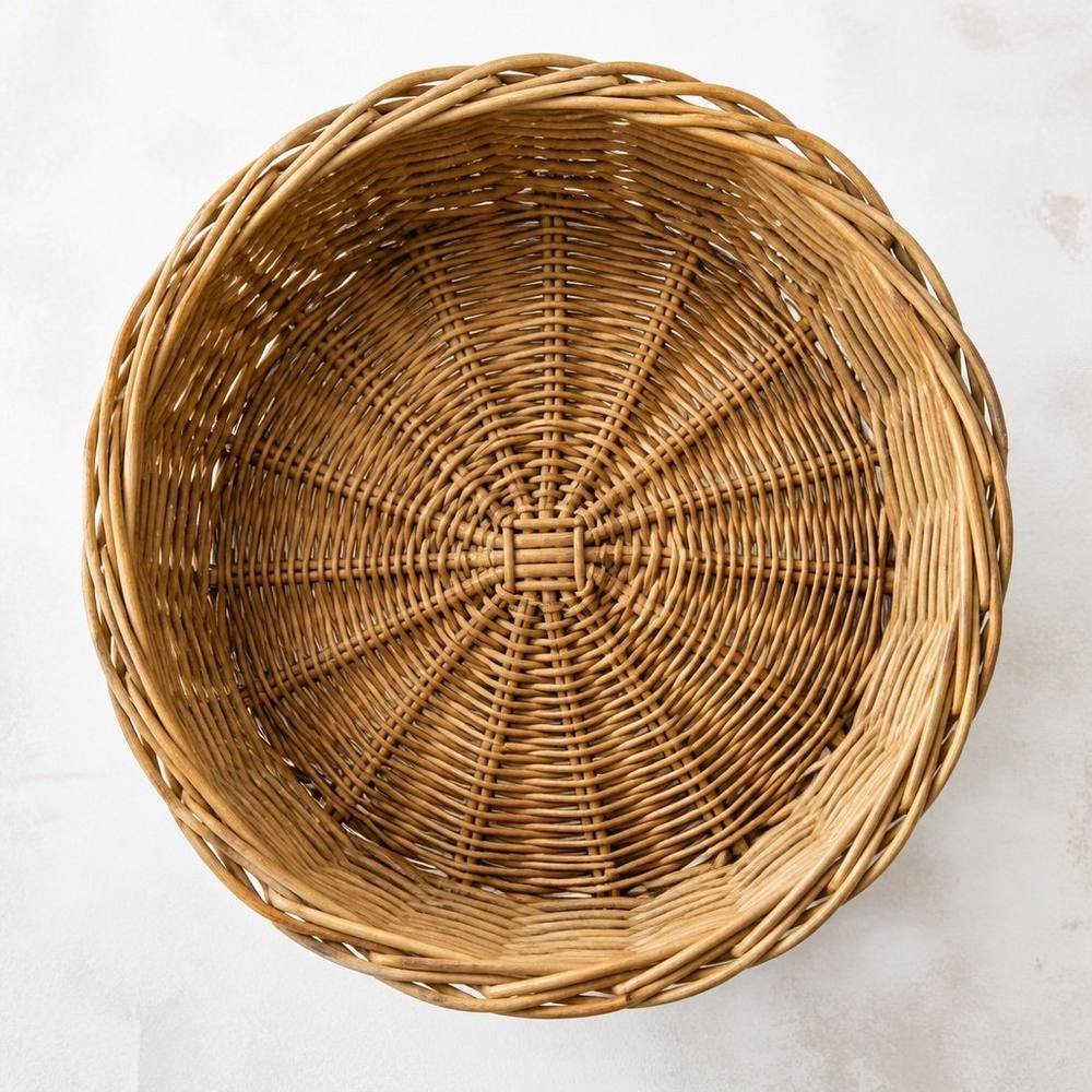 Panier osier rond — vue secondaire