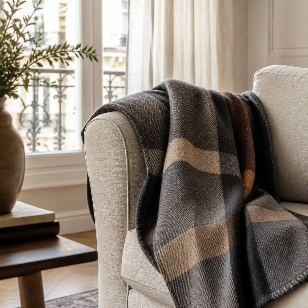 Plaid laine mérinos — vue secondaire