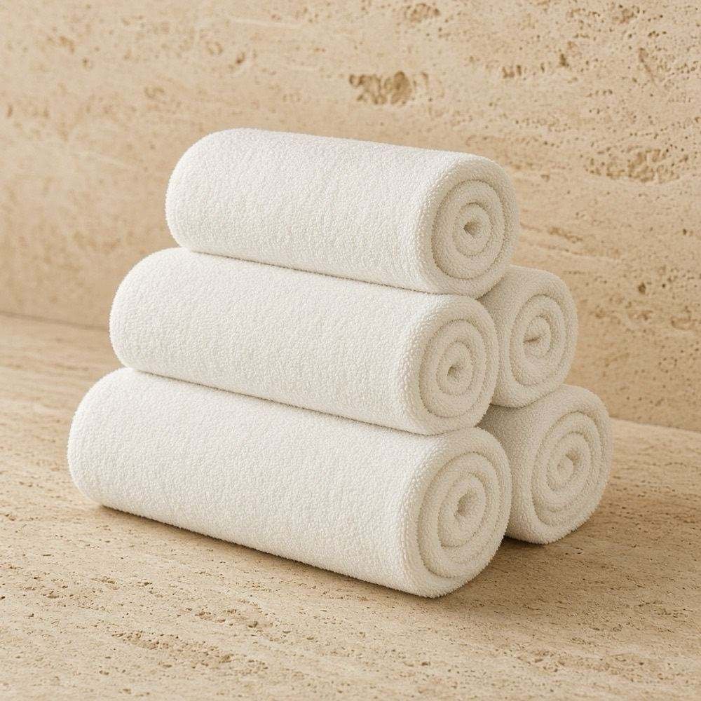 Lot de 4 serviettes de bain coton
